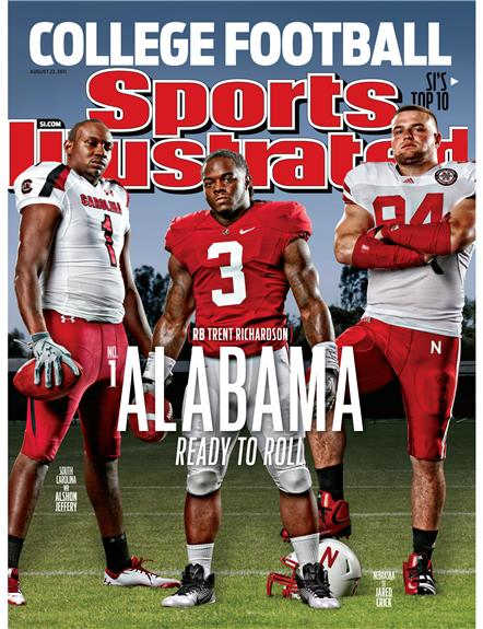 Trent Richardson's Sports Illustrated cover, August 22, 2011